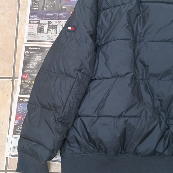 Mens Tommy Hilfiger Down Puffer Jacket 2xl Navy Blue - Picture 6 of 8